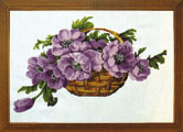 Flower motif, сross-stitch